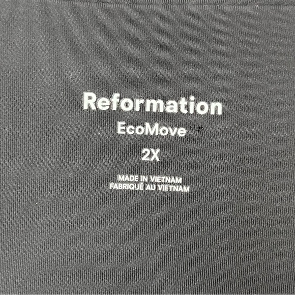 Reformation 2X Gwen Ecomove Bra plus size 0467 black racer back ecomove - Picture 4 of 10